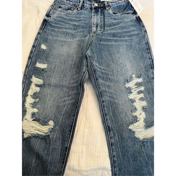 NWT Blank NYC The Baxter Rib Cage Straight Leg Distressed Jean - Picture 6 of 9